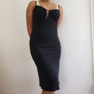Vintage sleeveless black dress